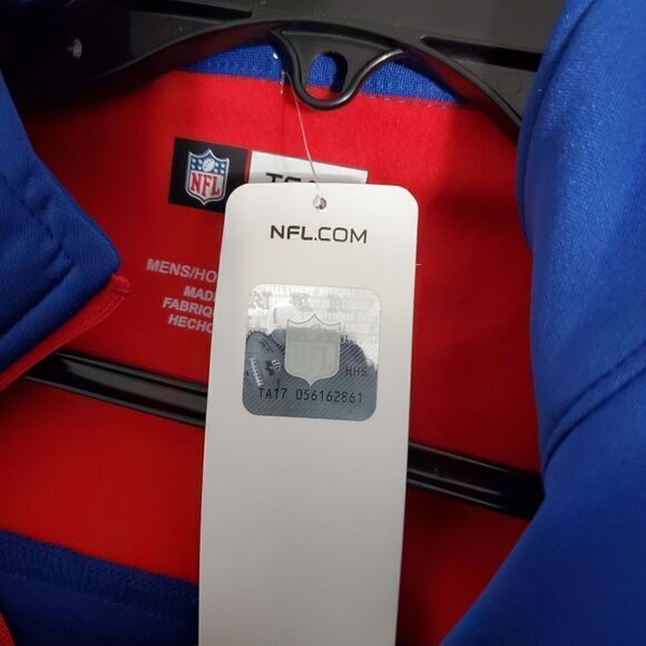 New York Giants NFL Mens Sz SMALLS  Lightweight Quarter Zip Athletic Fleece NWT - Picture 9 of 11